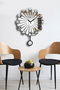 Wallity Reloj de pared decorativo Plateado